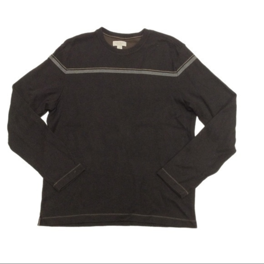Banana Republic Men’s Brown Casual Classic Crewneck Long Sleeve Sweater